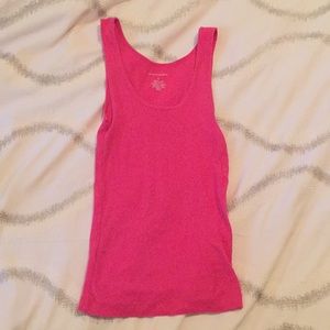 Banana Republic hot pink ribbed tank